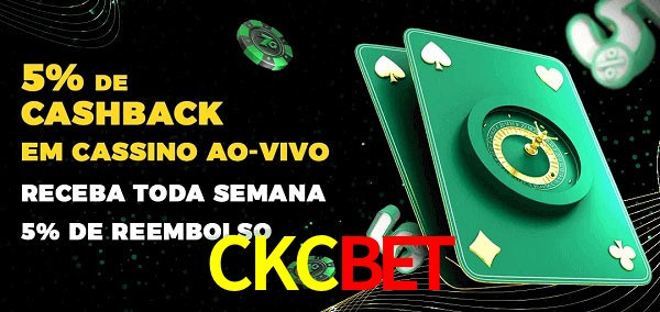 Promoções do cassino ao Vivo CKCBET